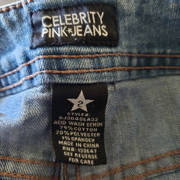 Celebrity Pink Denim & Lace Shorts - Picture 3 of 6